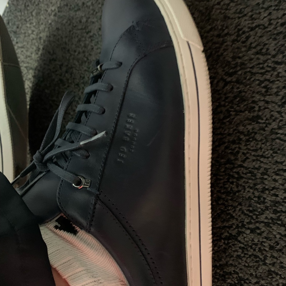 Ted baker Navy Leather shoes 11.5